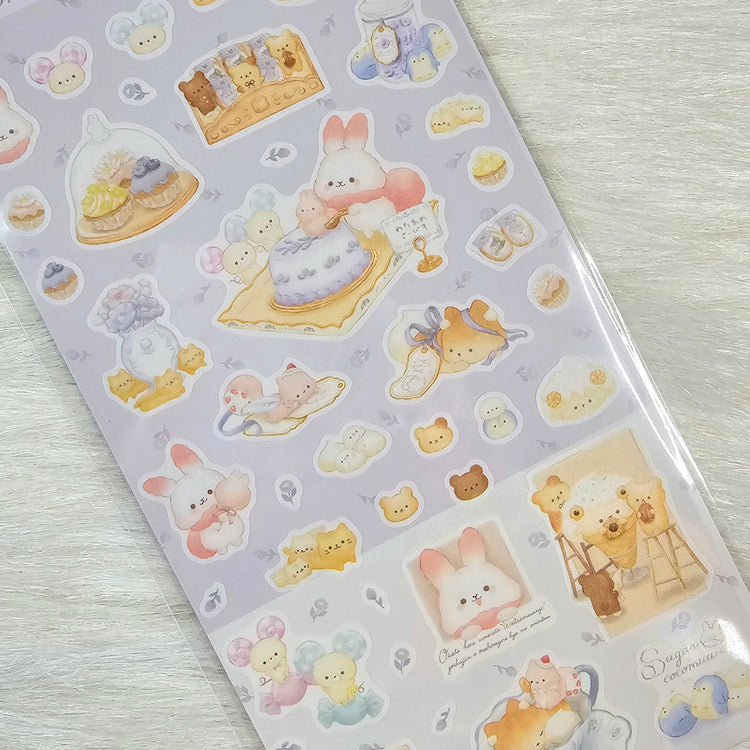 San-x Sugarcocomuu Stickers Sticker Sheet Kawaii Japan Collectible