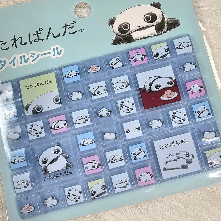 San-x Tare Panda Tile Stickers Sticker Sheet Kawaii Japan Collectible