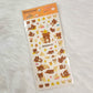 San-x Rilakkuma Stickers Sticker Sheet Kawaii Japan Collectible