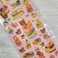 San-x Rilakkuma Stickers Sticker Sheet Kawaii Japan Collectible