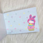 Colorful Bunny Mini Memo Pad Stationery Collectible Gifts Deadstock