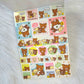 San-x Rilakkuma Large Memo Pad Sticker Sheet Kawaii Japan