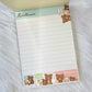 San-x Rilakkuma Large Memo Pad Sticker Sheet Kawaii Japan