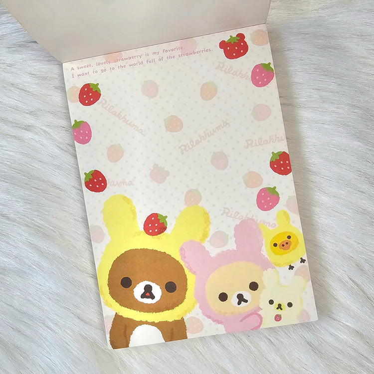 San-x Rilakkuma Large Memo Pad Kawaii Japan