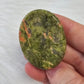 Unakite Natural Worry Stone Handcrafted Thumb Pocket Stone Anxiety Relief Comfort Gifts BONUS Info Card