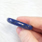 Lapis Lazuli Worry Stone Pyrite Handcrafted Thumb Pocket Stone Anxiety Relief Comfort Gifts BONUS Info Card