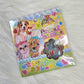 Animal Patissiere Heisei Ohajiki Marble Flake Stickers Kawaii Japan Collectible