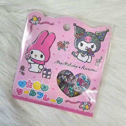 Heisei Ohajiki Marble Flake Stickers Kawaii Japan Collectible