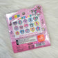 Heisei Ohajiki Marble Flake Stickers Kawaii Japan Collectible