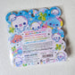 Awawa chan Heisei Ohajiki Marble Flake Stickers Kawaii Japan Collectible