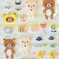 San-x Rilakkuma Korilakkuma Dress Up Sticker Sheet Puffy Kawaii Japan Collectible Cute Gifts