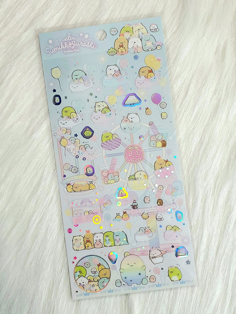 San-x Sumikko Gurashi Tapioca Park Stickers Sticker Sheet Japan Kawaii Collectible Gifts Stationery A