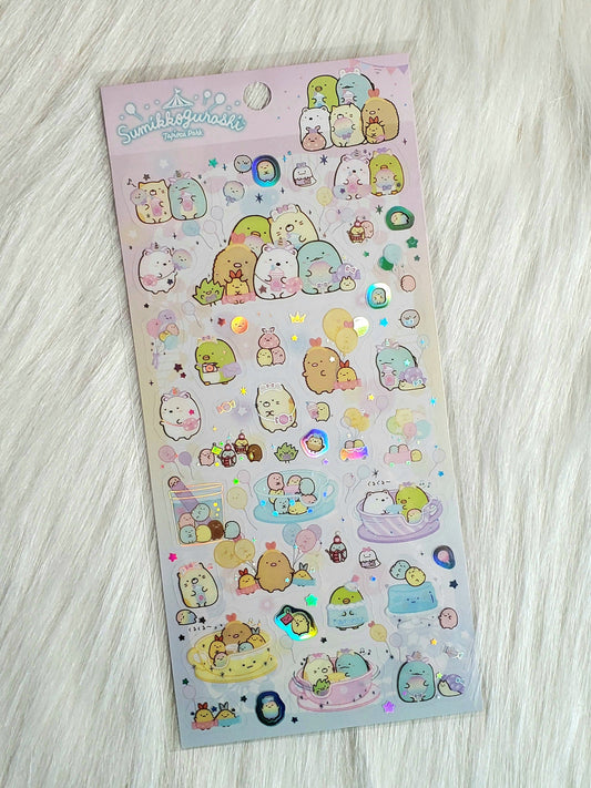 San-x Sumikko Gurashi Tapioca Park Stickers Sticker Sheet Japan Kawaii Collectible Gifts Stationery B