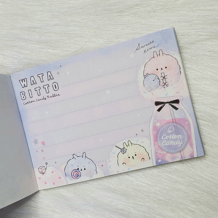 Watabitto Cotton Candy Mini Memo Pad Stationery Collectible Gifts