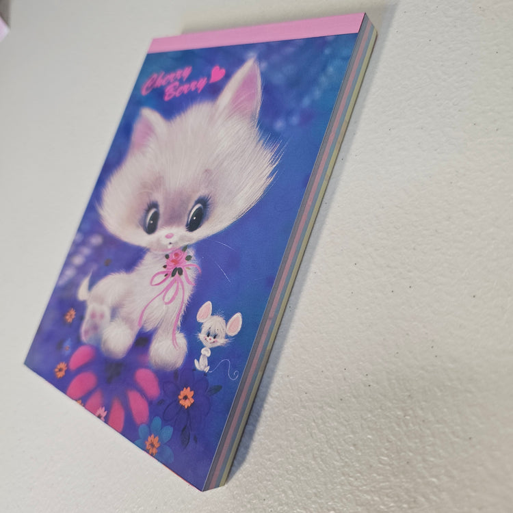 Cherry Berry Large Memo Pad Sticker Page Kawaii Stationery Notepad