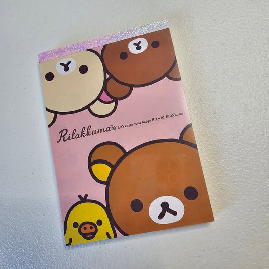 San-x Rilakkuma Large Memo Pad Sticker Page Kawaii Japan