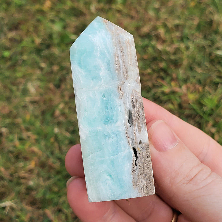 Caribbean Calcite Generator Tower BONUS INFO CARD Crystals Collectible