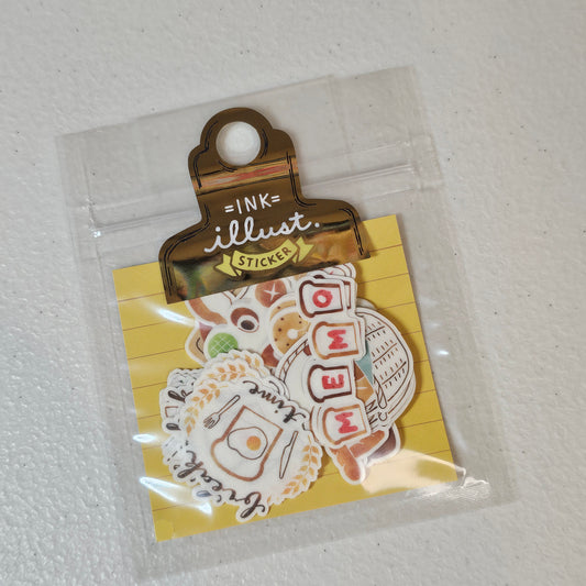 Mind Wave Inc. Bread Japan Stickers Sticker Flakes Kawaii Collectible Cute