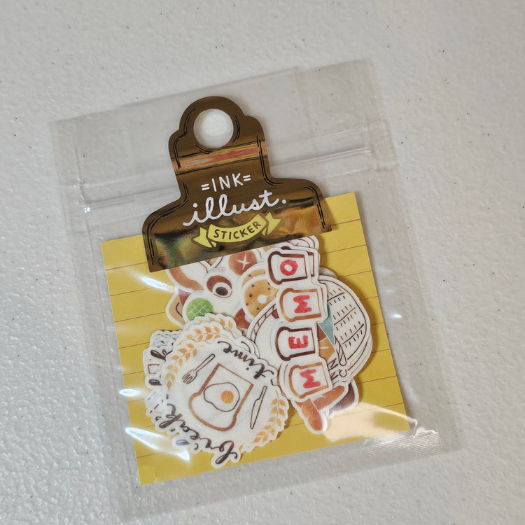 Mind Wave Inc. Bread Japan Stickers Sticker Flakes Kawaii Collectible Cute