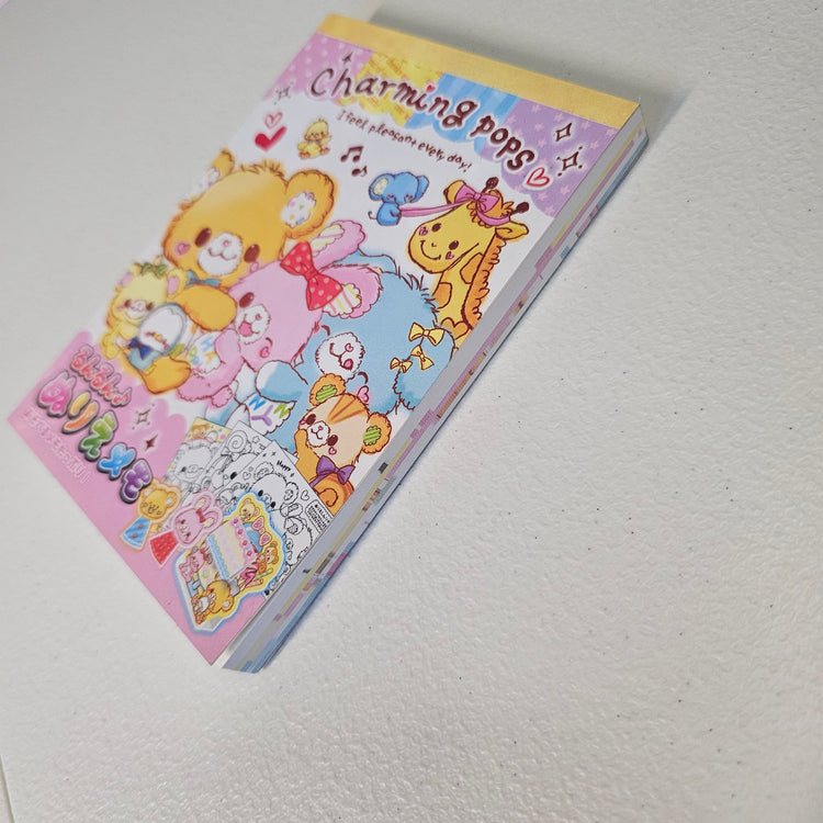 Charming Pops Large Memo Pad Sticker Page Kawaii Stationery Notepad