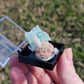 Fluorapophyllite Stilbite Crystals Minerals Thumbnails Natural Specimen Collectible