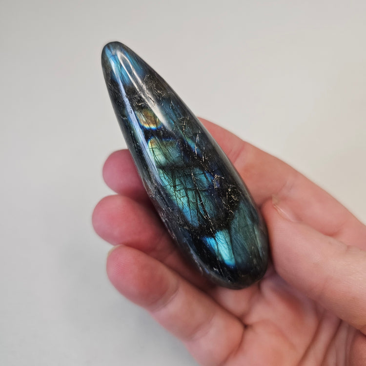 Labradorite Massage Wand for Massage Therapy Crystal Healing Acupressure Reiki Energy Work Body