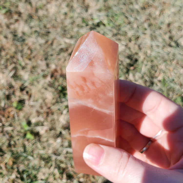 Honey Calcite Tower Obelisk Crystal Gift Gorgeous Quality