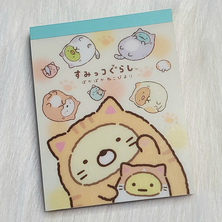 Sumikko Gurashi Mini Memo Pad Stationery Collectible Gifts Pre-owned 2016 CC