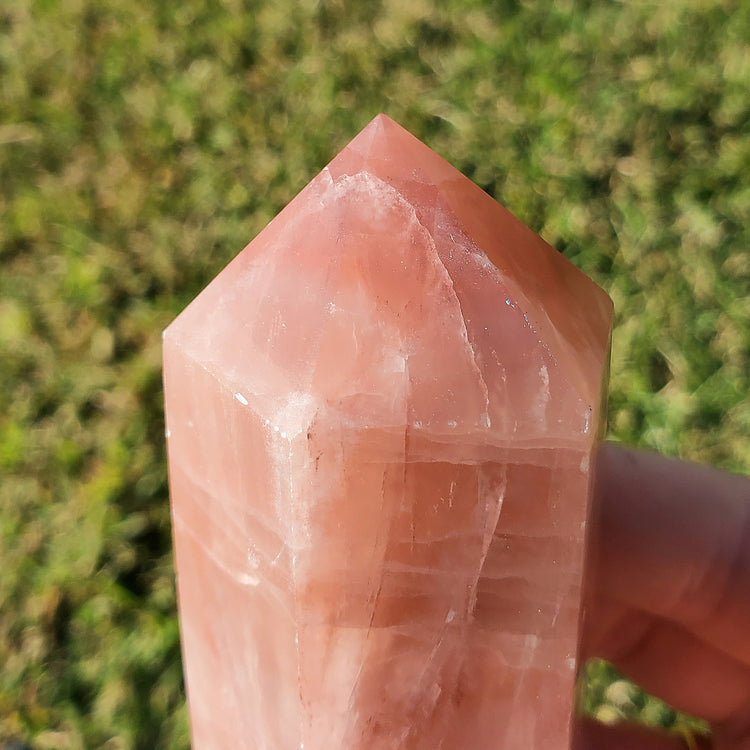 Pink Calcite Tower Generator Crystals Collectible Rocks