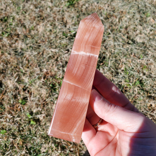 Honey Calcite Tower Obelisk Crystal Gift Gorgeous Quality