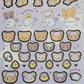 San-x Rilakkuma Slumber With You Stickers Sticker Sheet Kawaii Japan Collectible Cute Gifts