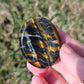 Tiger's Eye Worry Pocket Stone BONUS Info Card Gifts