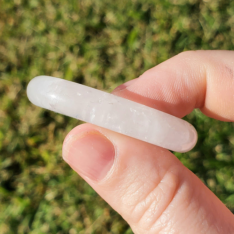 Clear Quartz Beautiful Worry Pocket Stone Crystals Mineral BONUS Info Card Gifts