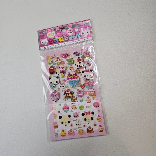 Lemon Co. Kawaii Stickers Sticker Sheet Vintage Japan Collectible Cute Gifts