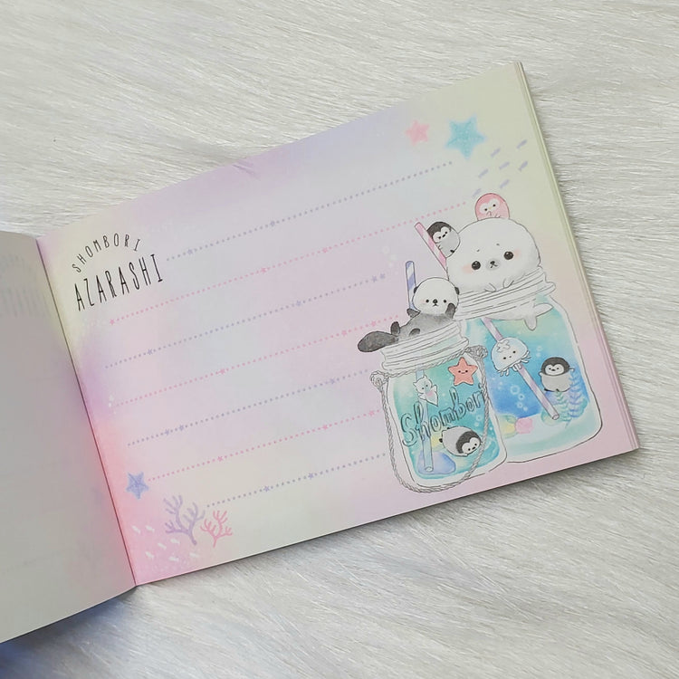 Shombori Azarashi Mini Memo Pad Stationery Collectible Gifts