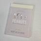 Peanuts Mini Memo Pad Japan Kawaii Stationery Collectible Gifts