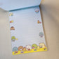 Sumikko Gurashi Memo Pad Sticker Page Kawaii Stationery Collectible Gifts Used
