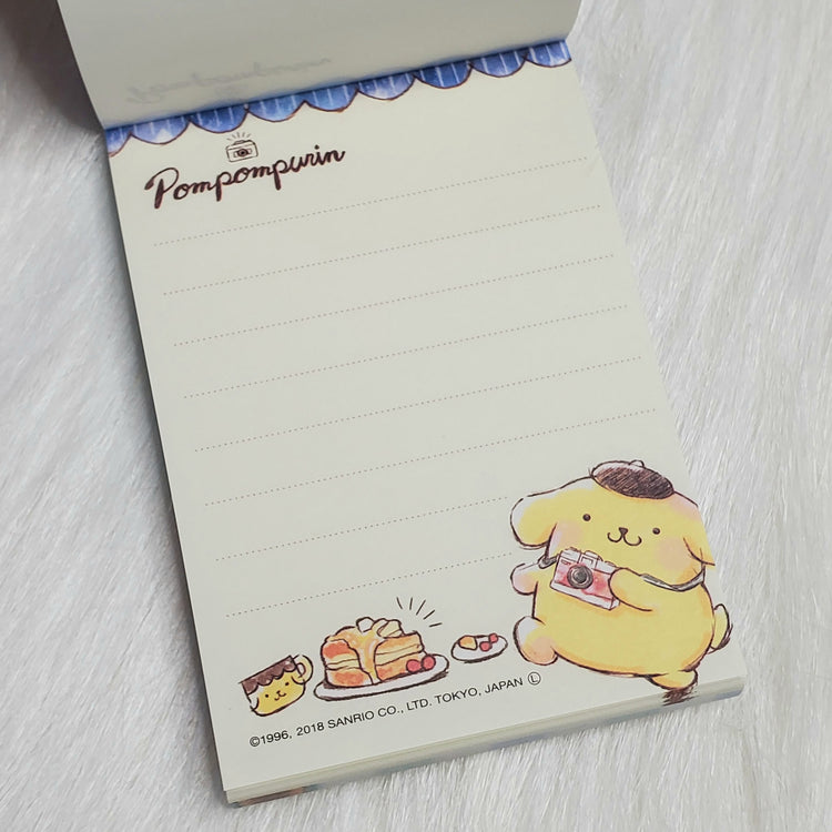 Pompompurin Mini Memo Pad Stationery Japan Collectible Gifts
