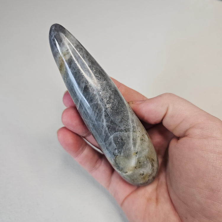 Labradorite Massage Wand for Massage Therapy Crystal Healing Acupressure Reiki Energy Work Body