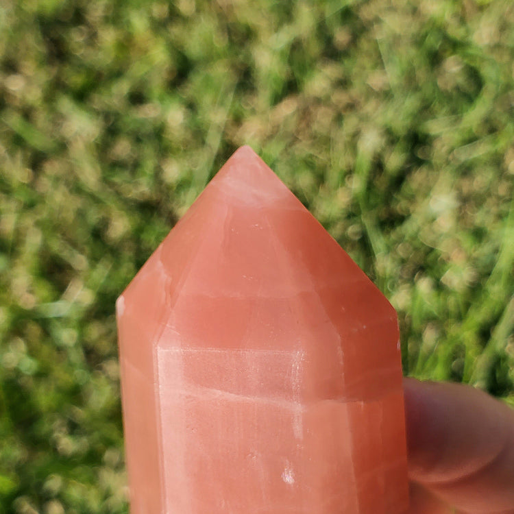 Pink Calcite Tower Generator Crystals Collectible Rocks B