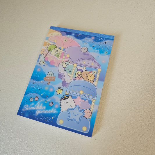 Sumikko Gurashi Starry Walk San-x Large Memo Pad Kawaii Stationery Notepad Gifts