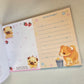 Pocket Puppies Large Memo Pad Sticker Page Kawaii Stationery Notepad Collectible Used