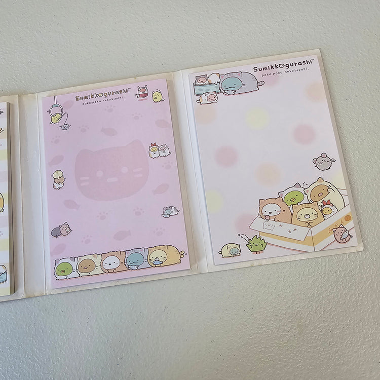 Sumikko Gurashi Fold Out Memo Pad Kawaii Stationery Collectible Gifts Used