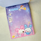 Magical Candy Twins Mini Memo Pad Kawaii Stationery Collectible Gifts