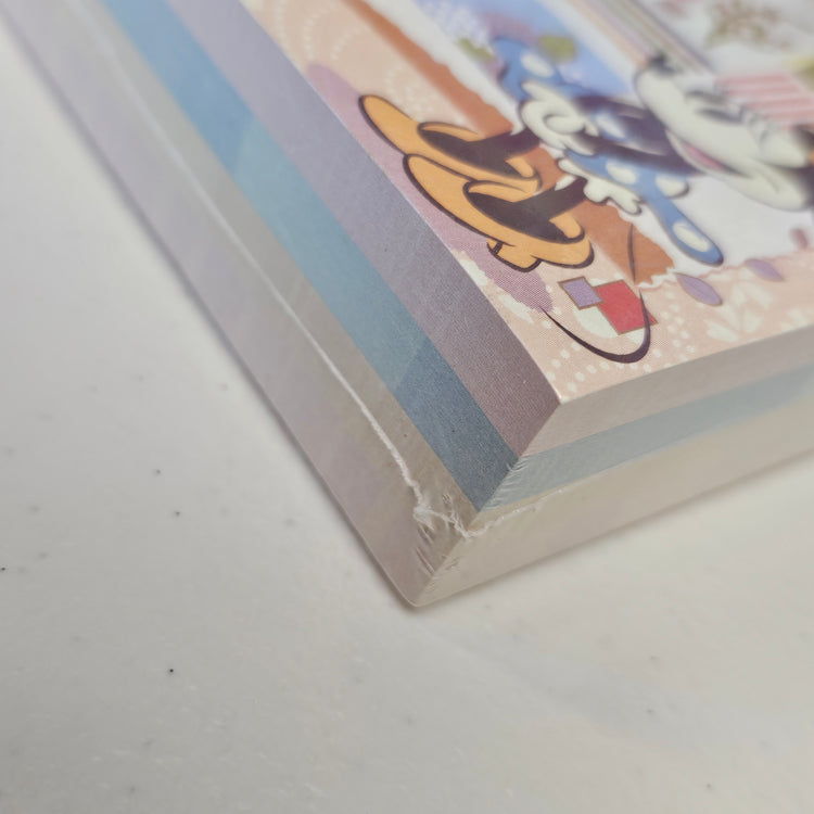 Mickey Minnie Square Memo Pad Kawaii Stationery Collectible Gifts Deadstock