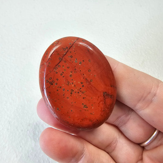 Red Jasper Worry Pocket Stone Beautiful Crystals BONUS Info Card Gifts