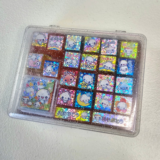 Awawa chan Kawaii Stamp set stampers Japan Retro Collectible Gifts Planner Used
