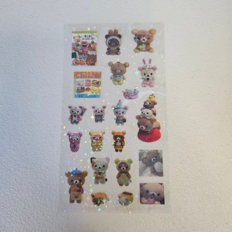 Rilakkuma Kawaii Stickers Sticker Sheet LOT (5) Kawaii Japan