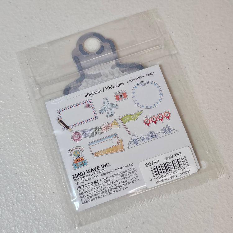 Mind Wave Inc. Journey Japan Stickers Sticker Flakes Kawaii Collectible Cute