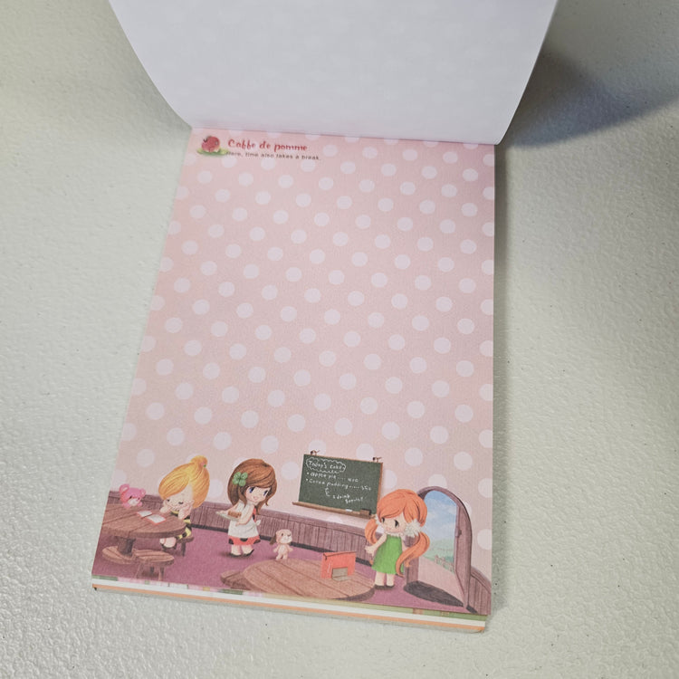 Honey Bee Large Memo Pad Post Card Kawaii Stationery Notepad Used